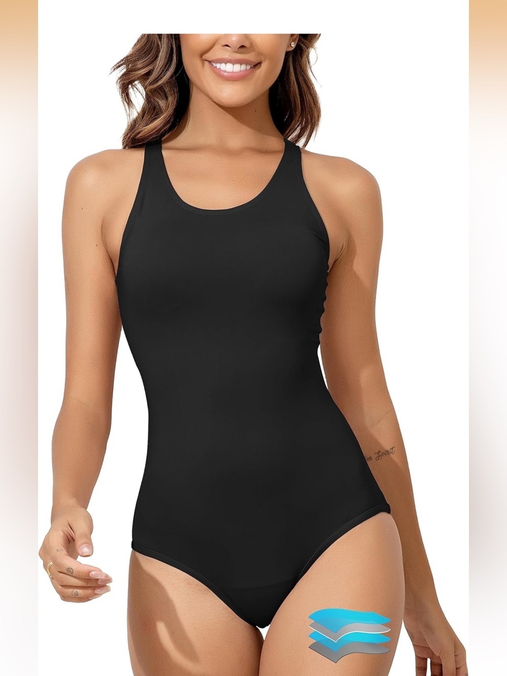 One Piece Leakproof Menstrual Bathing Suit Racerback Swimsuit XXS. 1902/bb2-4